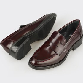 Resim Elle Shoes Bordo Deri Kadın Günlük Ayakkabı 