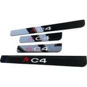 Resim Great Master Citroen C4 2005 - 2009 Pleksi Kapı Eşiği Takımı Plakalık 
