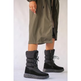 Resim Guja Vanessa Içi Kürk Detaylı Kaymaz Taban Kadın Kar Botu G051 