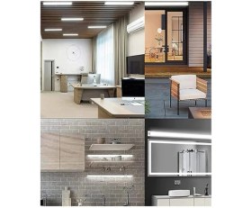 Resim 40WAT 120 cm Kristal Yatay LED Bant Armatür-Trafolu Gün Işığı 10 Adettir 