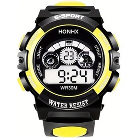 Resim Sunshine022 Honorx Spor Digital Saat Sarı Kadran Kronometre Tarih Öğrenci Ve Doğum Günü Hediyesi Diğer 