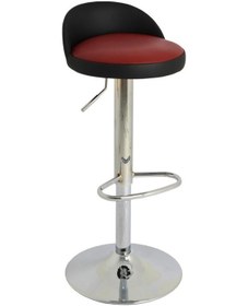 Resim Bürocci Jack Bar Sandalyesi - Bordo Deri - 9560S0102 Çok Renkli 