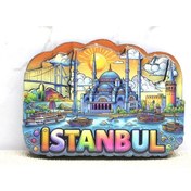 Resim ÖYKÜ VE YİĞİT BFS Ahşap İstanbul Temalı Magnet Alk4366 