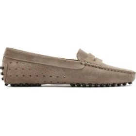 Resim Derimod Kadın Vizon Süet Deri Loafer 26PFD290610 