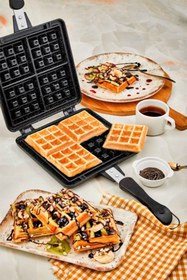 Resim Taç Waffle Tavası Siyah 