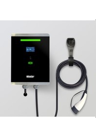 Resim WiseCar Wallbox 22 KW Kablolu 5 M Elektrikli Araç Şarj İstasyonu 