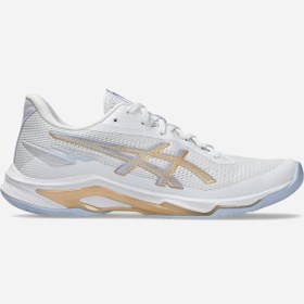 Resim Asics NETBURNER BALLISTIC FF 4 Kadın Beyaz Voleybol Ayakkabısı 1052A083-102 