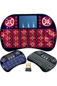 Resim Piranha 2385 Kablosuz Smart Tv Mini Klavye Mouse Işıklı Şarjlı 