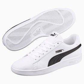 Resim 365160-07 Puma Smash V2 Buck Erkek Spor Ayakkabı Beyaz 