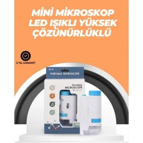 Resim Renas Store Portatif El Mikroskop - LED Işıklı, Aynı Anda Net Odaklama 