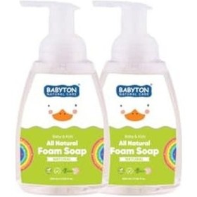 Resim Babyton Doğal Aromasız Köpük Sabun 2'li Set 350 Ml 