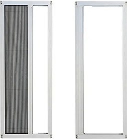 Resim Akordeon Pileli Pilise Kapı Sineklik Beyaz, 90x210 Cm. Istenilen Ölçüde 