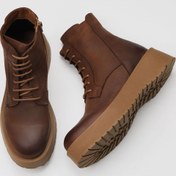 Resim Bueno Shoes Kahverengi Koyu Nubuk Kadın Dolgu Topuklu Bot 01wv1305 