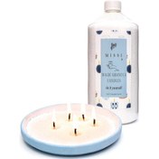 Resim Yaratıcı İnci Tozu Beyaz Mum 30 Adet Fitil İle Birlikte -400 Gr 