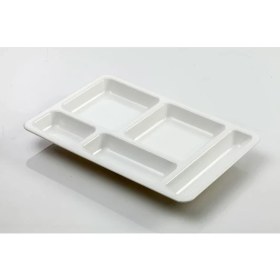 Resim Gastroplast Tabldot Tabağı Beyaz Plastik 