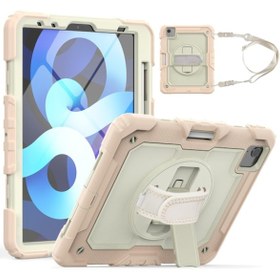 Resim iPad Uyumlu Air Uyumlu 10.9 2022 5.Nesil Strap Tablet Kılıfı Darbe Savar 