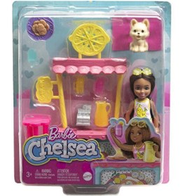 Resim Barbie Chelsea Limonata Standı ve Oyuncak Bebek HNY60 