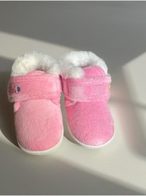 Resim Gezer Pembe içi Kürklü Yumuşacık Kışlık Ev Pandufu 