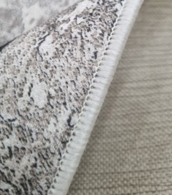 Resim Dekhera Ömür Yıkanabilir Halı 5713 Gri - 120X180 / Dot Taban 
