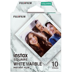 Resim Fujifilm Instax Square Whitemarble 10'lu Kare Özel Film 