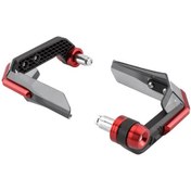 Resim Skycity Motorcycle Elektrikli Araçlar İçin Cnc Paslanmaz Çelik Anahtarlık Rüzgar Koruyucu Kırmızı 