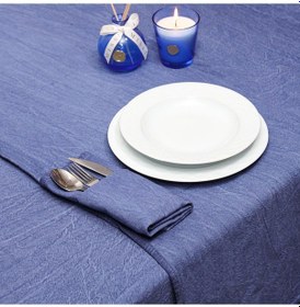 Resim Taşlanmış Indigo Denim Pamuk Runner Mavi 