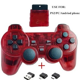 Resim Sky Blue-2.4g Kablosuz Denetleyici Ps2 Gamepad İçin Ps2 Kablosuz Oyun Kolu İçin Ps2 Pc Android Telefon Oyun Denetleyicisi 
