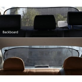 Resim REIHMANN Volkswagen Passat B8 2020-2021-2022-2023 Arka Cam Güneşlik Perde Vantuzlu 100X50 cm Siyah – Oto Güneş Önleyici Tül Cam Perdesi 