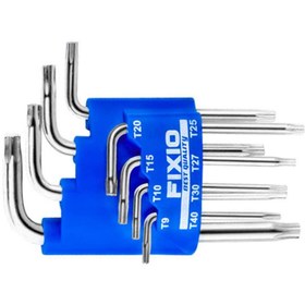 Resim FIXIO Torx Alyan Anahtar Takımı - Kısa - 8 Parça Tork Allen 