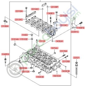 Resim Sorento Silindir Kapağı Orjinal | 5F0252Fh00 