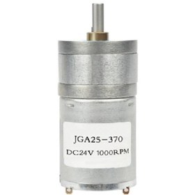 Resim Genel Markalar 24v 1000rpm Jga25-370 Redüktörlü Dc Motor Metal Dişli Yüksek Tork Kuvvet 25mm Robot Oyuncak Rc 