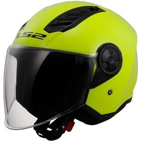 Resim Ls2 Aırflow 2 Açık Motosiklet Kaskı Neon Sarı 