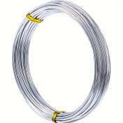 Resim 1 adet Alüminyum El Sanatları Teli, 10m/32.8ft X 0.8mm, Bükülebilir Metal Heykel Teli DIY Boncuklama, Sanatsal El İşleri için 