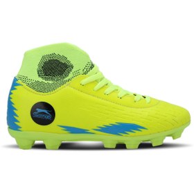 Resim Slazenger HADAS KRP Erkek Çocuk Halısaha Futbol Kramponu Neon Sarı 
