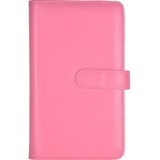 Resim Singree "108 Fotoğraf Kapasiteli Manyetik Kapaklı Taşınabilir Mini Fotoğraf Albümü - Fujifilm Instax Uyumlu" Pembe 