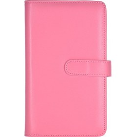 Resim Singree "108 Fotoğraf Kapasiteli Manyetik Kapaklı Taşınabilir Mini Fotoğraf Albümü - Fujifilm Instax Uyumlu" Pembe 