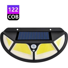 Resim Fonksiyonel Sensörlü 122 Ledli Solar Bahçe Lambası 