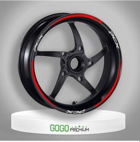 Resim Reflektör Kırmızı Iv Honda Pcx Uyumlu 1 Set Jant Şeridi 