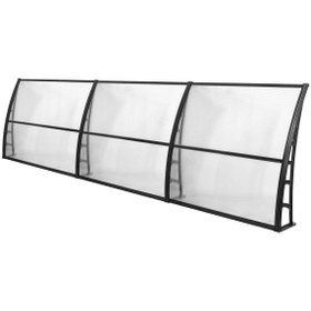 Resim Genel Markalar LUPIN Kapı Pencere Üstü Pratik Sundurma 105x360 cm - Şeffaf 