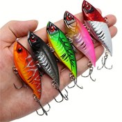 Resim 5 adet Batan Titreşimli VIB Balıkçılık Yemi 10.7g/0.37oz 6.5cm/2.55in Yapay Sert Yem Swimbait Peche Bass Pike Trolling Pesca Balıkçılık Takımı 