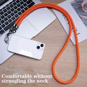 Resim Telefonlar, Anahtarlar & Cüzdanlar İçin Çok Yönlü Naylon Askı - Çıkarılabilir, Hırsızlığa Karşı Koruma Tasarımı ile Yama Dahil 