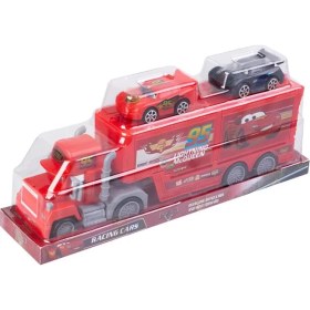 Resim Can Ali Toys Kırmızı Oyuncak Araba Taşıyıcı Kapakları Açılan Tır 