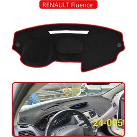 Resim Renault Fluence Torpido Koruma Halısı Kırmızı Kenar 