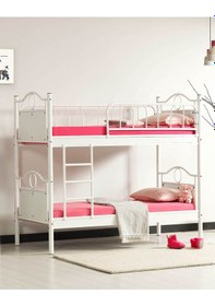 Resim Argimo Argimo Zümrüt Genç Çocuk Odası Metal Ranza ve Karyola 90 x 190 CM Yatak Ölçülü 