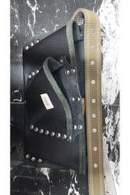 Resim Bestway ve Diğeri Çivi Önlüğü Deri Önlük 3 Gözlü Siyah 