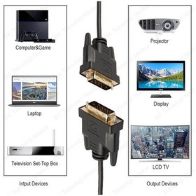 Resim Yüksek Kalite 1.8 Metre Dvi To Dvi 24+1 Görüntü Kablosu 