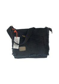 Resim Old Cotton Cargo Vintage Salaş Orta Boy Unisex Günlük Çapraz Postacı Tablet Çantası M 32 Cm X 27 Cm Siyah 