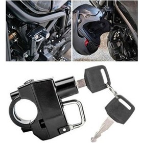 Resim Zcjb Magideal Motosiklet Kask Kilidi Hırsızlığa Karşı 22mm-25mm Gidona Uygun Motosikletler İçin Uygundur 