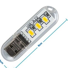 Resim Mini Usb Led Lamba 5730 Smd 3 Led Anahtarlık Portatif Taşınabilir Gece Lambası Masa 