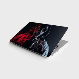 Resim Laptop Sticker Bilgisayar Notebook Pc Kaplama Etiketi Gaz Maskesi 